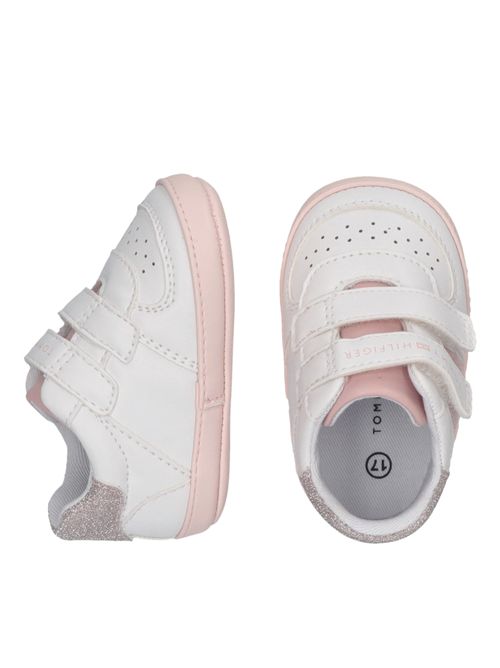Sneakers bianca e rosa TOMMY HILFIGER | 33721BIANCO ROSA